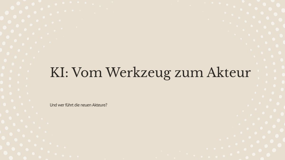 KI im Unternehmen: Wer führt die neuen Akteure?